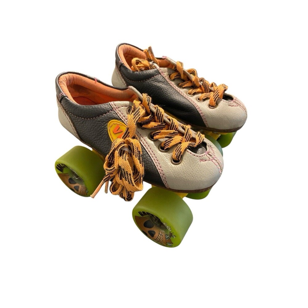 Vintage Viva 4.6 Roll Skates Leather‎ Toddler Boy/Girl Size 1